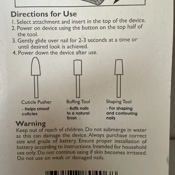 Sassy & Chic NIP Electronic Nail Kit with Pink Accessories 10 Soak Off Nail Caps - Picture 12 of 13